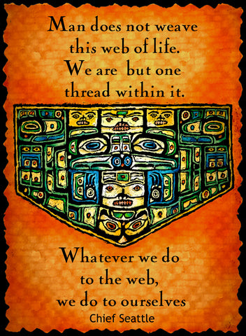 Man Does Not Weave This Web Of Life - Native American #209