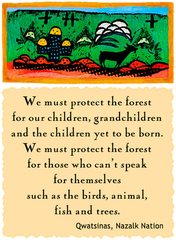 We Must Protect The Forest - Native American #169
