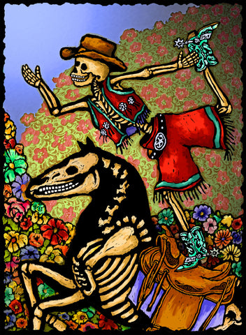 Cowgirl - Dia De Los Muertos #2116