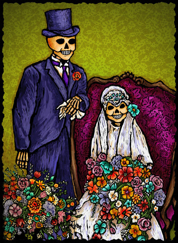Wedding Couple - Dia De Los Muertos #2117