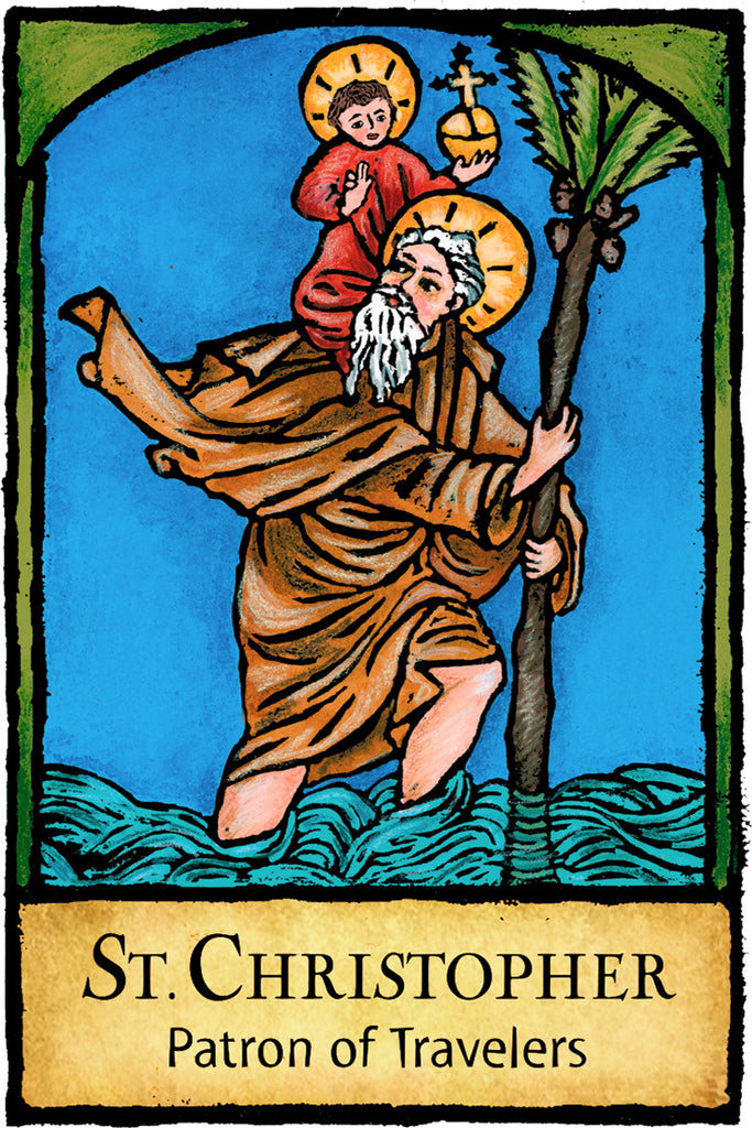 patron saint of tobacco Fiacre The reverse side includes a hole for hanging on the wall and a story of the saints life. Saint Genesius Patron of Actors